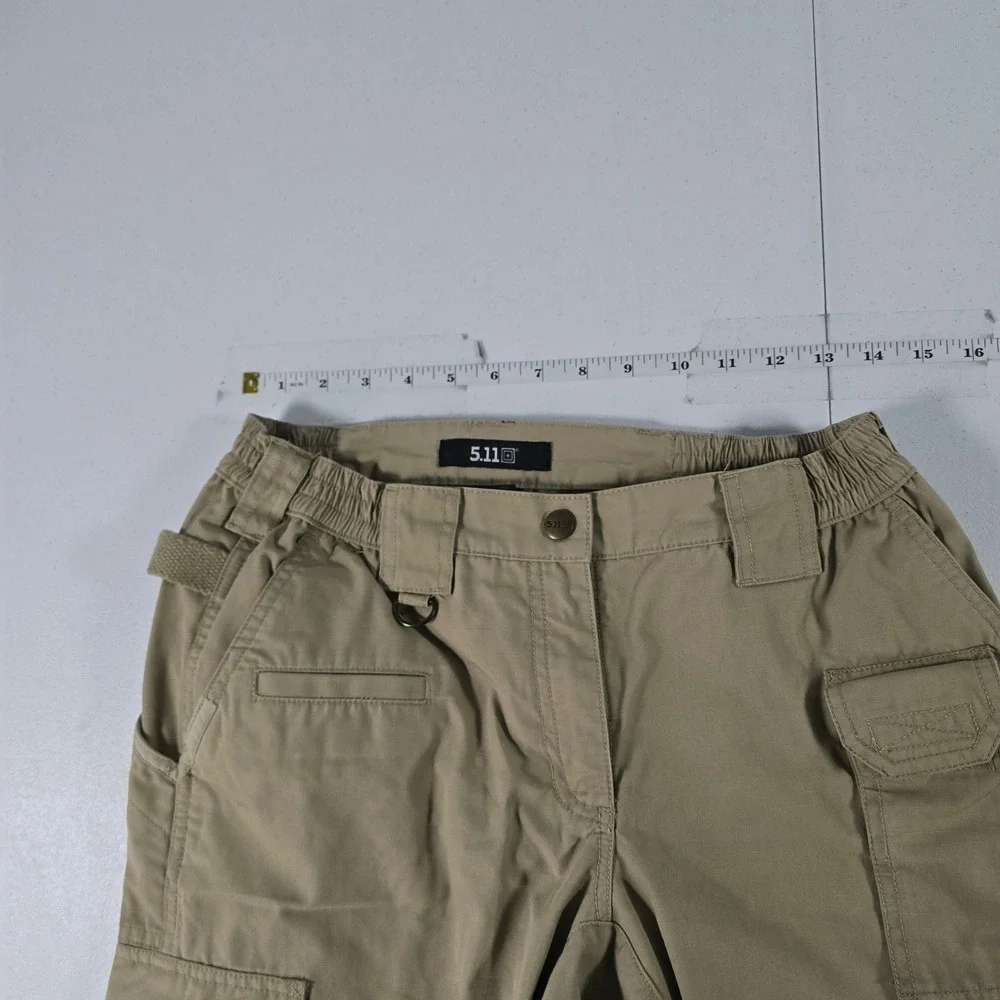5.11 Tactical Womens Khaki Tan Ripstop Cargo Pants Size 8 Regular Utility Work - Picture 3 of 9